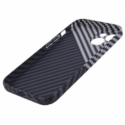 Hard PC Case for iPhone 13 Phone Cover Carbon Fiber Texture Splicing Color