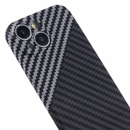 Hard PC Case for iPhone 13 Phone Cover Carbon Fiber Texture Splicing Color