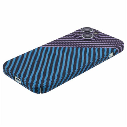 Hard PC Case for iPhone 13 Phone Cover Carbon Fiber Texture Splicing Color