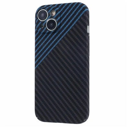 Hard PC Case for iPhone 13 Phone Cover Carbon Fiber Texture Splicing Color