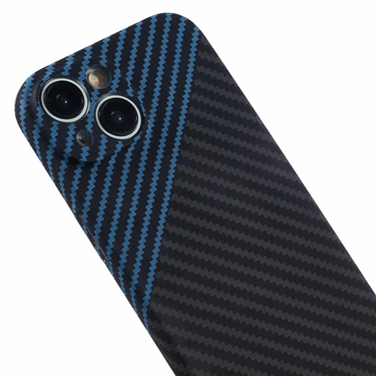 Hard PC Case for iPhone 13 Phone Cover Carbon Fiber Texture Splicing Color