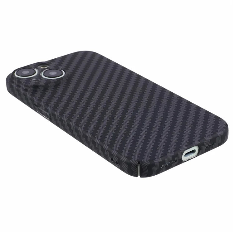 Hard PC Case for iPhone 13 Phone Cover Carbon Fiber Texture Splicing Color