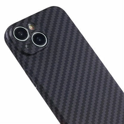 Hard PC Case for iPhone 13 Phone Cover Carbon Fiber Texture Splicing Color