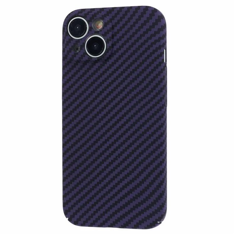 Hard PC Case for iPhone 13 Phone Cover Carbon Fiber Texture Splicing Color