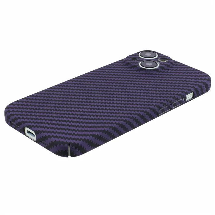 Hard PC Case for iPhone 13 Phone Cover Carbon Fiber Texture Splicing Color