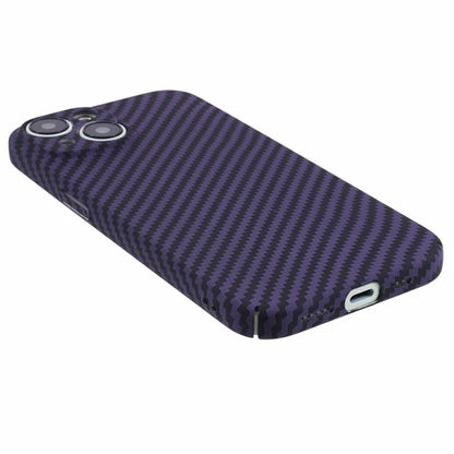 Hard PC Case for iPhone 13 Phone Cover Carbon Fiber Texture Splicing Color