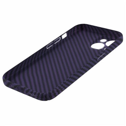 Hard PC Case for iPhone 13 Phone Cover Carbon Fiber Texture Splicing Color