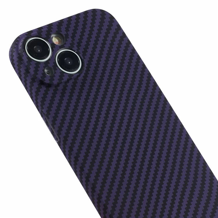 Hard PC Case for iPhone 13 Phone Cover Carbon Fiber Texture Splicing Color