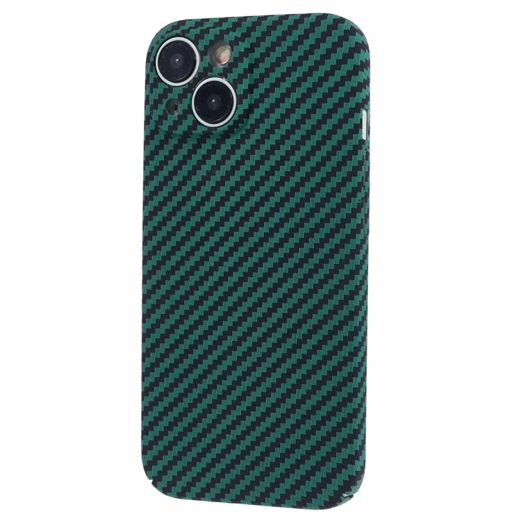 Hard PC Case for iPhone 13 Phone Cover Carbon Fiber Texture Splicing Color
