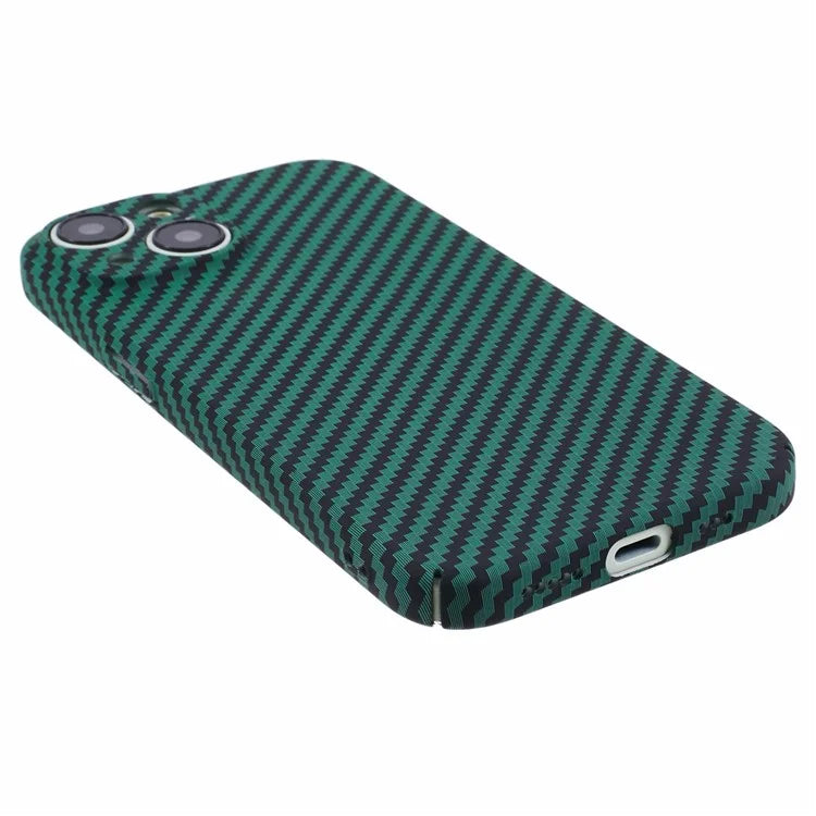 Hard PC Case for iPhone 13 Phone Cover Carbon Fiber Texture Splicing Color
