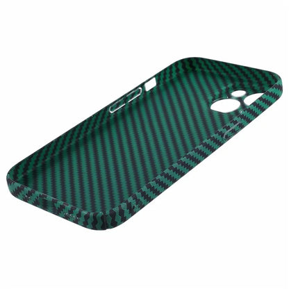 Hard PC Case for iPhone 13 Phone Cover Carbon Fiber Texture Splicing Color