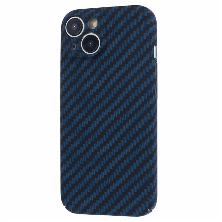 Hard PC Case for iPhone 13 Phone Cover Carbon Fiber Texture Splicing Color