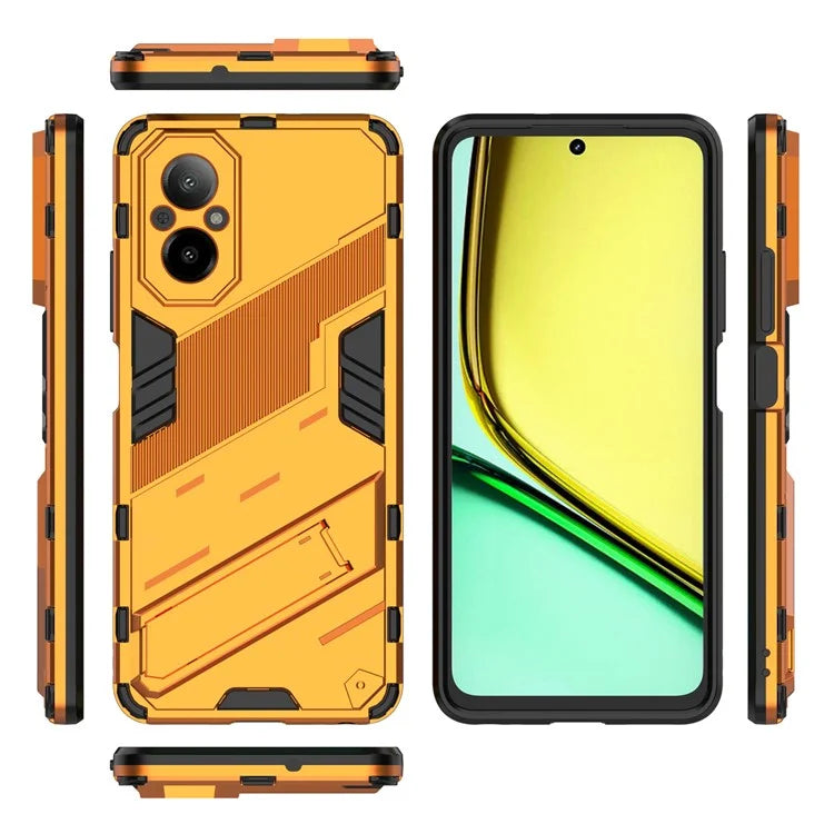 For Realme C67 4G Kickstand Case TPU+PC Protective Phone Cover