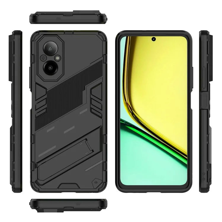 For Realme C67 4G Kickstand Case TPU+PC Protective Phone Cover