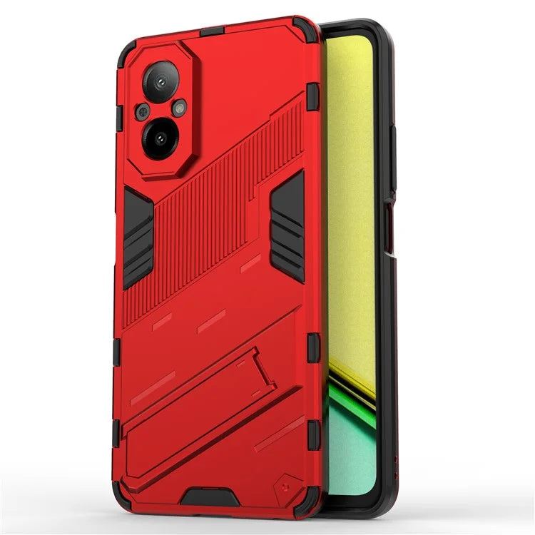 For Realme C67 4G Kickstand Case TPU+PC Protective Phone Cover