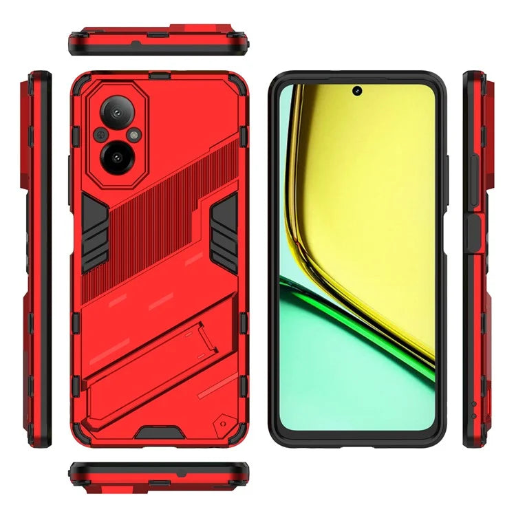 For Realme C67 4G Kickstand Case TPU+PC Protective Phone Cover