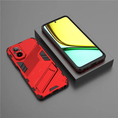 For Realme C67 4G Kickstand Case TPU+PC Protective Phone Cover