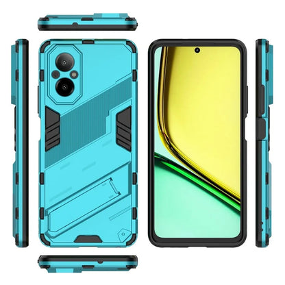For Realme C67 4G Kickstand Case TPU+PC Protective Phone Cover