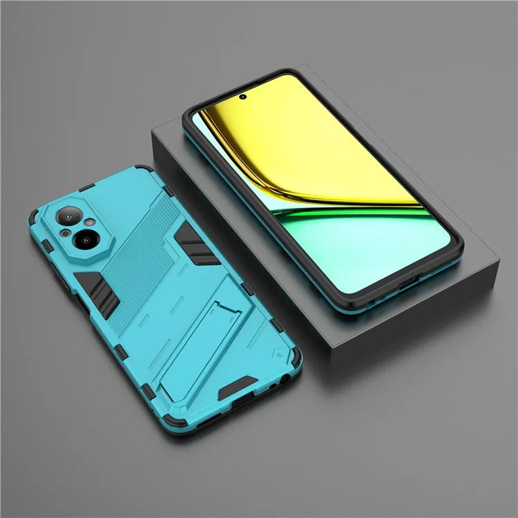 For Realme C67 4G Kickstand Case TPU+PC Protective Phone Cover