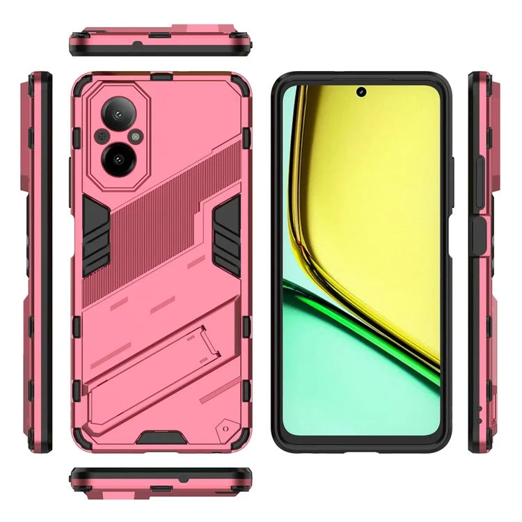 For Realme C67 4G Kickstand Case TPU+PC Protective Phone Cover