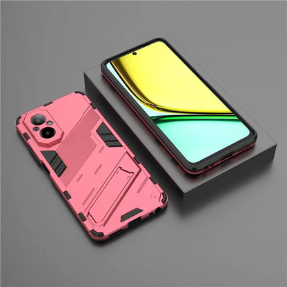 For Realme C67 4G Kickstand Case TPU+PC Protective Phone Cover