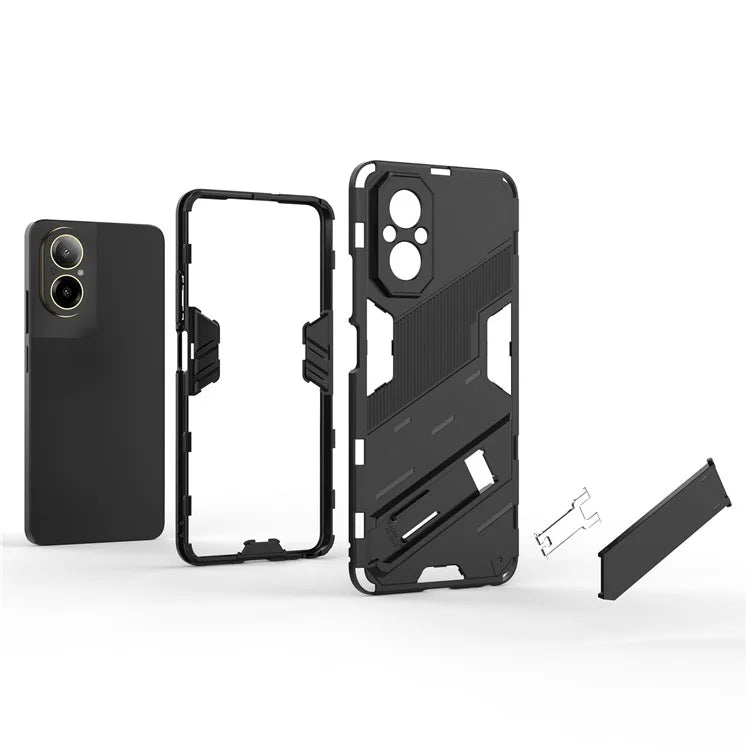 For Realme C67 4G Kickstand Case TPU+PC Protective Phone Cover