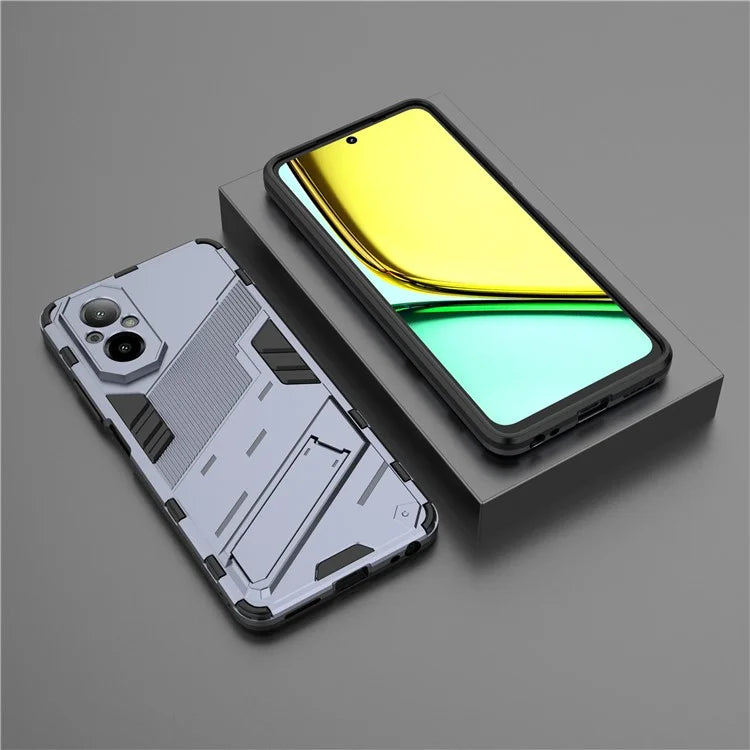 For Realme C67 4G Kickstand Case TPU+PC Protective Phone Cover