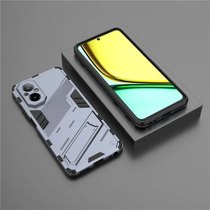 For Realme C67 4G Kickstand Case TPU+PC Protective Phone Cover