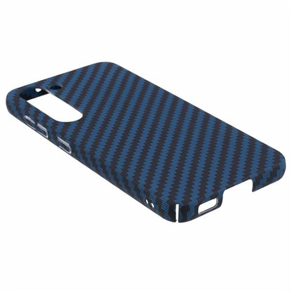 For Samsung Galaxy S24 Case Carbon Fiber Texture Splicing PC Phone Cover