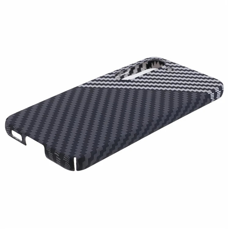 For Samsung Galaxy S24 Case Carbon Fiber Texture Splicing PC Phone Cover