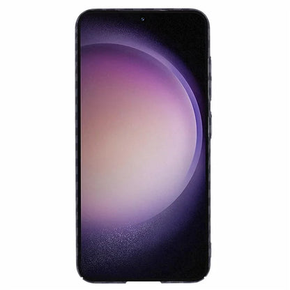 For Samsung Galaxy S24 Case Carbon Fiber Texture Splicing PC Phone Cover