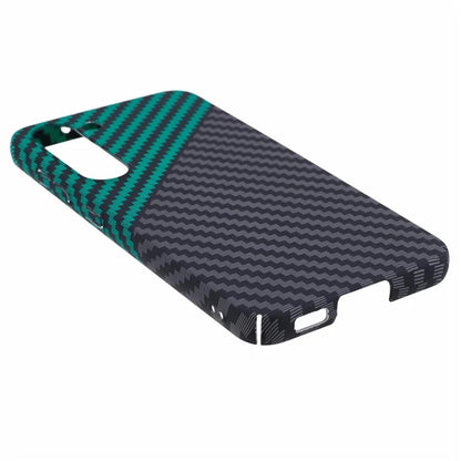 For Samsung Galaxy S24+ PC Case Carbon Fiber Texture Protective Phone Cover