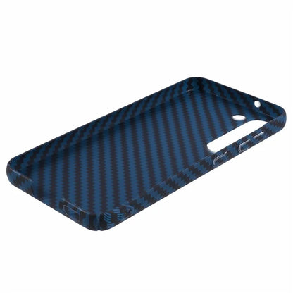 For Samsung Galaxy S24+ PC Case Carbon Fiber Texture Protective Phone Cover