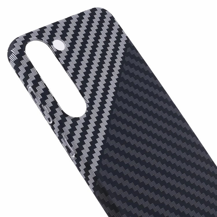 For Samsung Galaxy S24+ PC Case Carbon Fiber Texture Protective Phone Cover