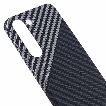 For Samsung Galaxy S24+ PC Case Carbon Fiber Texture Protective Phone Cover
