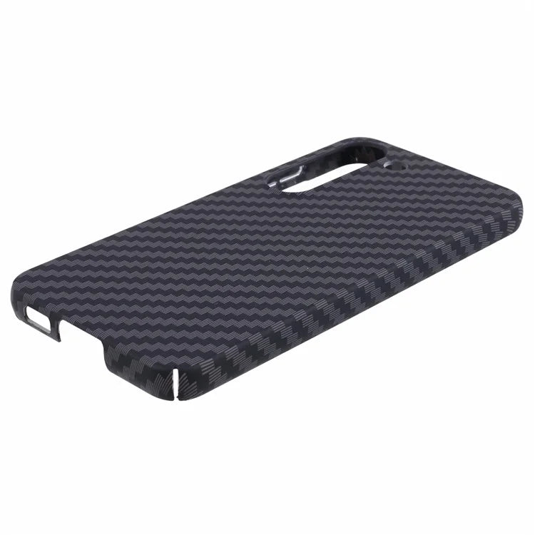 For Samsung Galaxy S24+ PC Case Carbon Fiber Texture Protective Phone Cover