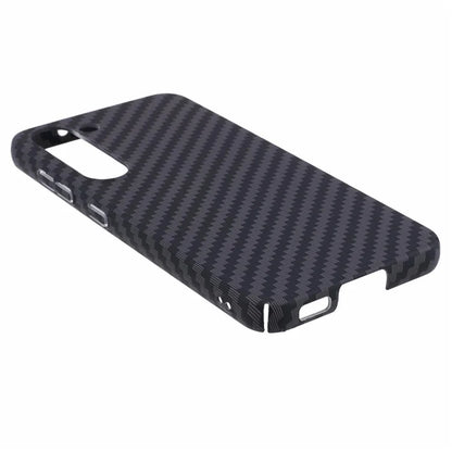 For Samsung Galaxy S24+ PC Case Carbon Fiber Texture Protective Phone Cover