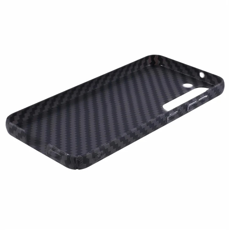 For Samsung Galaxy S24+ PC Case Carbon Fiber Texture Protective Phone Cover