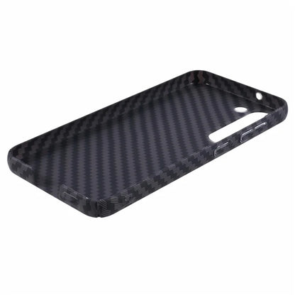 For Samsung Galaxy S24+ PC Case Carbon Fiber Texture Protective Phone Cover