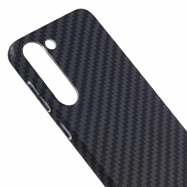 For Samsung Galaxy S24+ PC Case Carbon Fiber Texture Protective Phone Cover