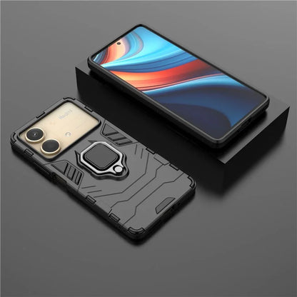 For Xiaomi Redmi Note 13R Pro 5G Case PC + TPU Phone Cover Ring Kickstand