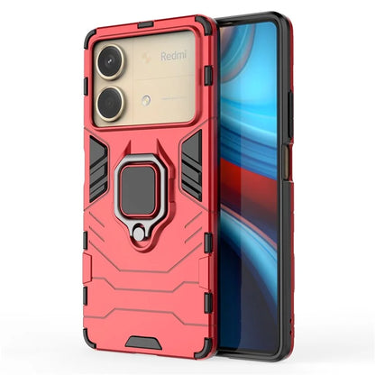 For Xiaomi Redmi Note 13R Pro 5G Case PC + TPU Phone Cover Ring Kickstand