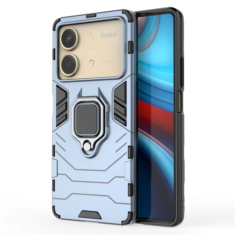For Xiaomi Redmi Note 13R Pro 5G Case PC + TPU Phone Cover Ring Kickstand