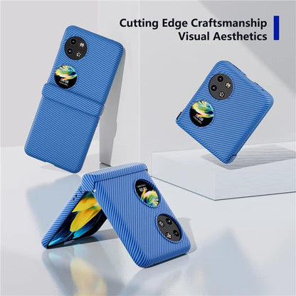 For Huawei Pocket 2 Case Shockproof PC Carbon Fiber Texture Phone Back Shell