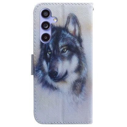 For Samsung Galaxy A35 5G Case Pattern Print Leather Phone Cover