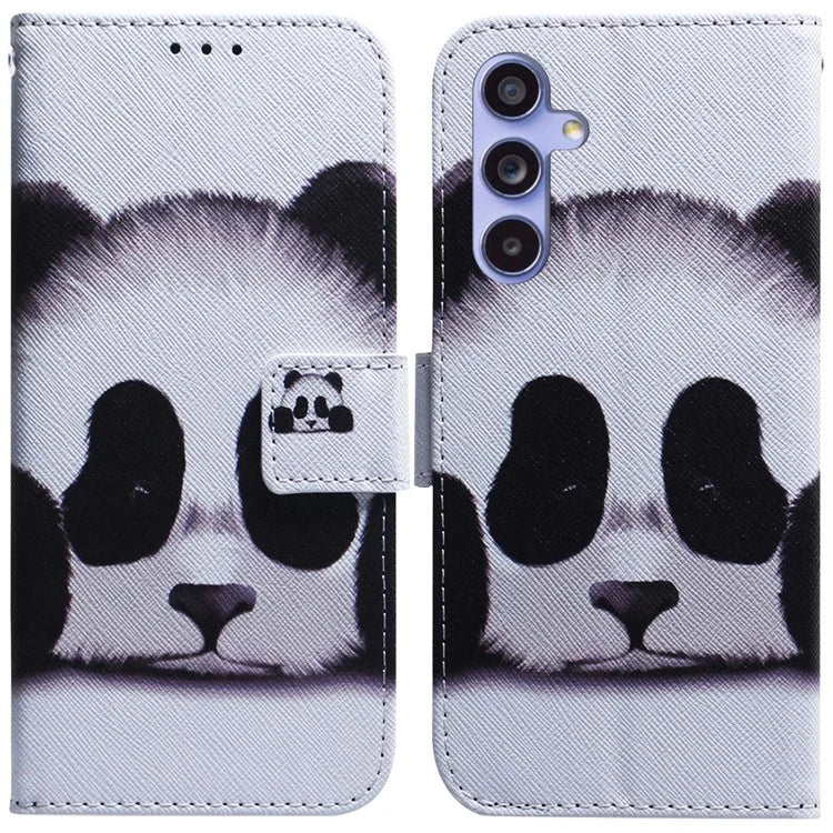 For Samsung Galaxy A35 5G Case Pattern Print Leather Phone Cover