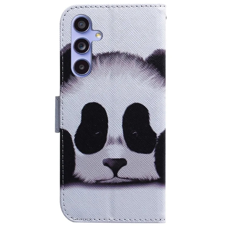 For Samsung Galaxy A35 5G Case Pattern Print Leather Phone Cover