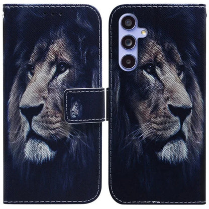 For Samsung Galaxy A35 5G Case Pattern Print Leather Phone Cover