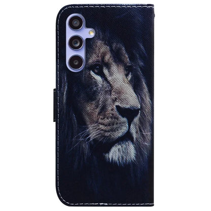 For Samsung Galaxy A35 5G Case Pattern Print Leather Phone Cover
