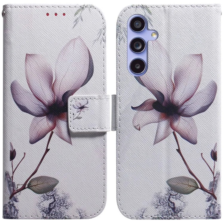 For Samsung Galaxy A35 5G Case Pattern Print Leather Phone Cover